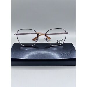 PERSOL PO1010V 1080 Copper Square Metal Eyeglasses Frame 50-19-145 Italy New